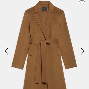 Near New - Theory Belted Coat in Wool-Cashmere, Retails for $755
